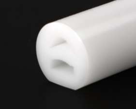 Tubo de perfil D D13 · Somente tubo vazio de silicone · Fita LED não inclusa