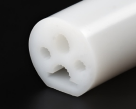 Tubo de perfil D D25 · Somente tubo vazio de silicone · Fita LED não inclusa