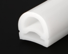 Tubo de perfil D D13 × 13 · Somente tubo vazio de silicone · Fita LED não inclusa