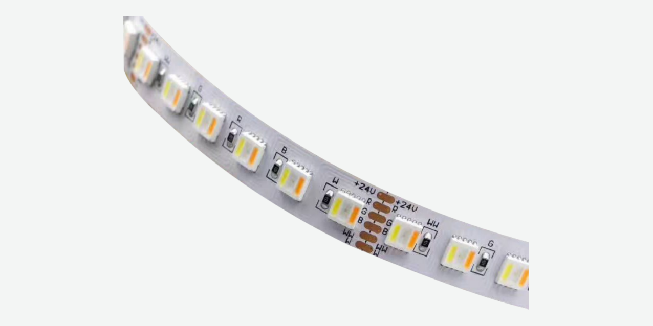 ⁦SMD-028⁩ · شريط LED ⁦SMD 5050⁩ · RGB+CCT · ⁦12 mm⁩ · ⁦60 LED/m⁩ · ⁦18 W/m⁩ — صورة المنتج